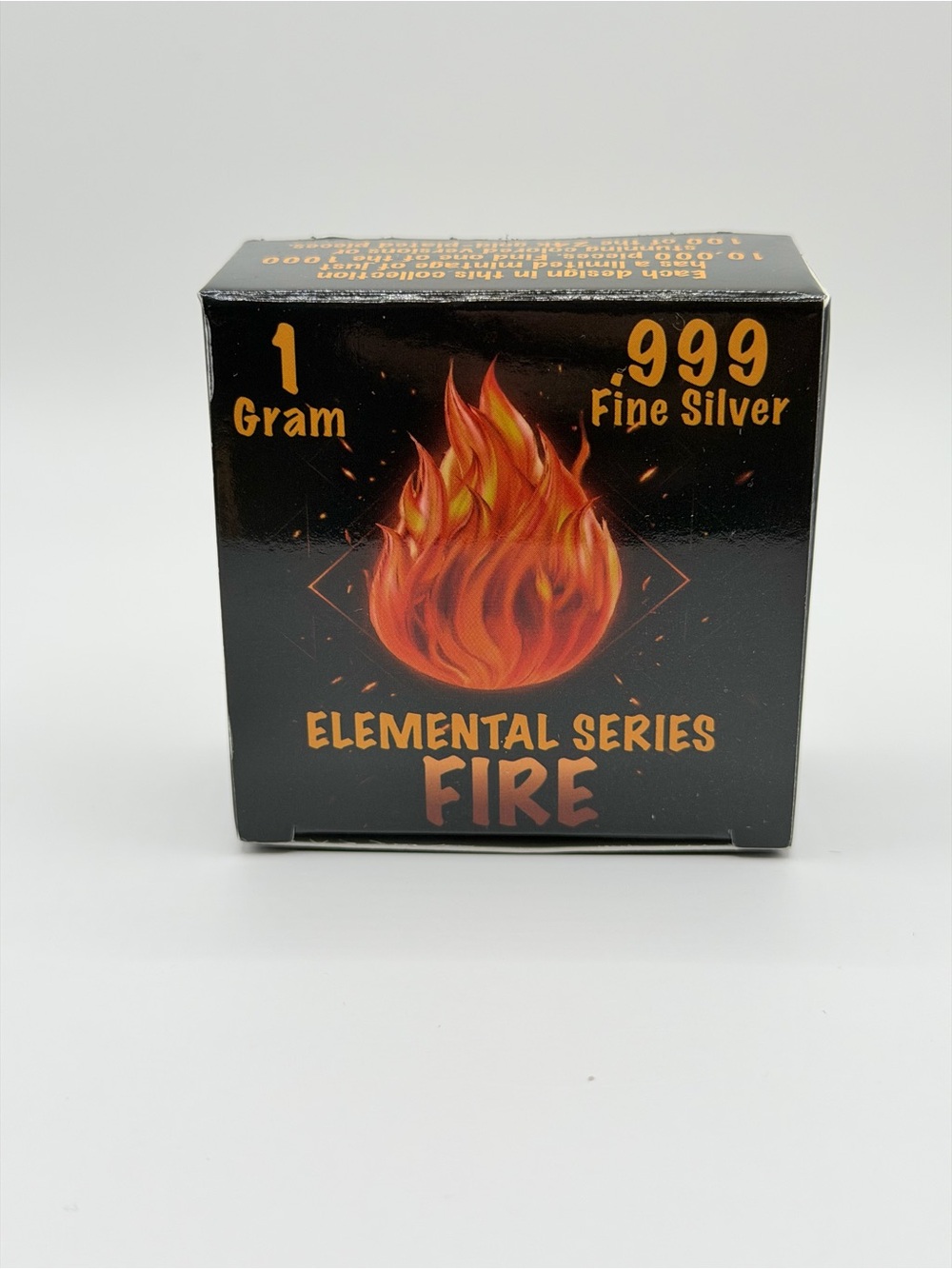 Elemental Series FIRE 1 Gram .999 Fine Silver Box